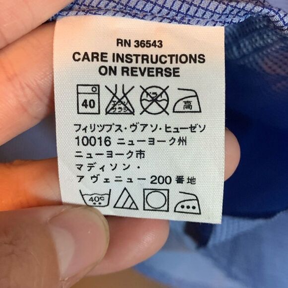 NWT! DKNY blue button down top. Size large‎ - Picture 4 of 10